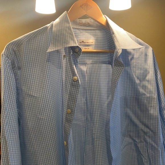 Peter Millar L Cotton Silk dress shirt - Picture 1 of 6